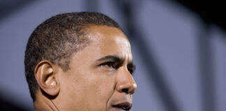 A person looking to their left.