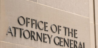 Office of the Attorney General building sign.