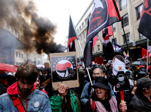antifa, protest