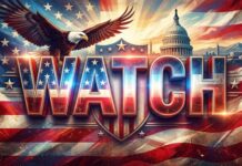 Trump Buffalo SAVED From Sacrifice — Government Jumps In…. Patriotic graphic featuring an eagle, the Capitol building, and the word 'WATCH'