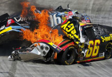 SHOCKING Loss: NASCAR’s Kyle Busch Gone at 41 NASCAR car crash with fire on racetrack